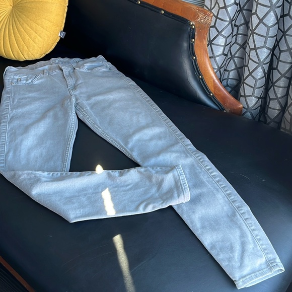 7 for All Mankind Grey Skinny Ankle Sz 27 - Picture 1 of 7